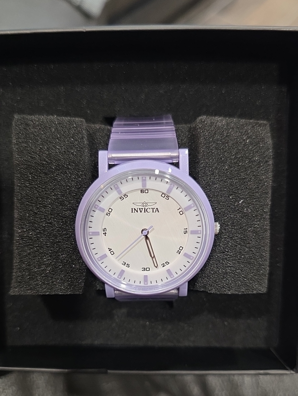 601.  50748 - Invicta Angel Lady 40mm ABS Purple Silver dial
